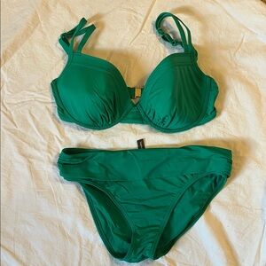 Tommy Bahama green Bikini Set 34 DD/small bikini